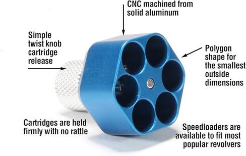 Pachmayr 02652 منافسة مسدس السرعة، إطار Smith & Wesson K، 38 Special، 357 Magnum، 6 Shot، أزرق، فضي in Kuwait