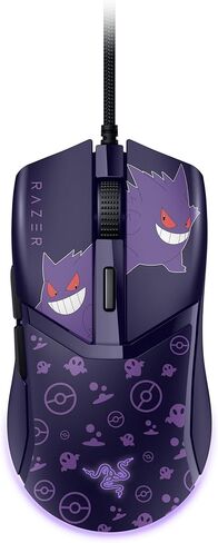 Razer Cobra Gengar Edition - ماوس ألعاب سلكي خفيف الوزن - مستشعر 8500 نقطة لكل بوصة - 58 جرام - مفاتيح الماوس الضوئية من الجيل الثالث - إضاءة Chroma - كابل Speedflex - الكمبيوتر الشخصي/MAC | بوكيمون جينجار in Saudi Arabia
