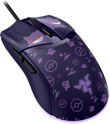 Razer Cobra Gengar Edition - ماوس ألعاب سلكي خفيف الوزن - مستشعر 8500 نقطة لكل بوصة - 58 جرام - مفاتيح الماوس الضوئية من الجيل الثالث - إضاءة Chroma - كابل Speedflex - الكمبيوتر الشخصي/MAC | بوكيمون جينجار in Saudi Arabia