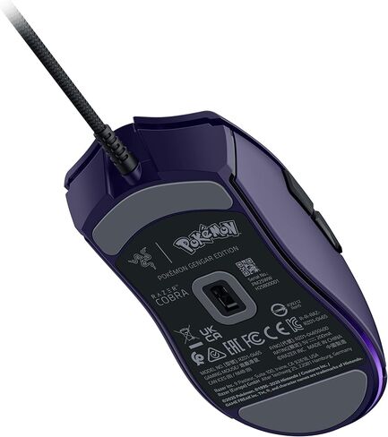 Razer Cobra Gengar Edition - ماوس ألعاب سلكي خفيف الوزن - مستشعر 8500 نقطة لكل بوصة - 58 جرام - مفاتيح الماوس الضوئية من الجيل الثالث - إضاءة Chroma - كابل Speedflex - الكمبيوتر الشخصي/MAC | بوكيمون جينجار in Saudi Arabia