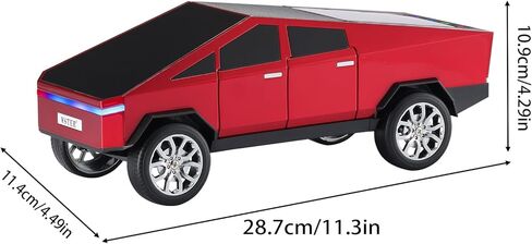 WS-580 Bluetooth Pickup Truck Replica Portable Speaker,with Display Screen,HD Sound, TWS Pairing, FM Radio,Built-in Microphone Hands-Free Calling, LED Party Light, Surprise Gift for Car Lovers(Red) in Saudi Arabia