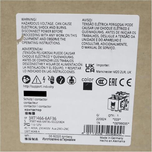 Expedited 3RT1466-6AF36 New and Sealed in Box 3RT14666AF36 1 Year Warranty and Fast in Saudi Arabia