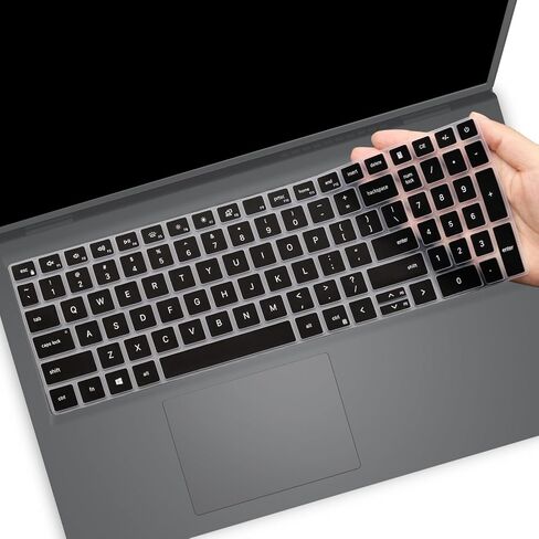 غطاء لوحة مفاتيح لأجهزة الكمبيوتر المحمول Dell 15 DC15250 DC15255، وDell 16 DC16250 DC16251 و16 Plus/16 Plus 2 في 1 DB06250 DB16250 DB16255 وDell Pro 15 Essential PV15250 PV15255- أسود in Kuwait