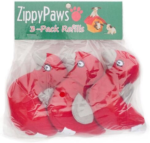 Zippypaws Burrow Replency Miniz - Interactive Dog & Puppy Toys for Boredom ، تحفيز منتجات الحيوانات الأليفة لإبقائها مشغولة ، عبوات أفخم للاختباء والبحث عن اللغز ، لعبة صاخبة للإثراء - Monkeys in Kuwait