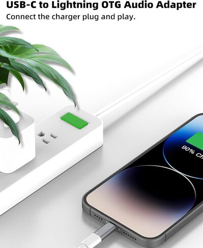 محول صوت OTG USB C أنثى إلى Lightning ذكر (عبوة من قطعتين) لهاتف iPhone14 13 12 11 Pro Max موصل شحن نوع C كابل سماعة رأس ميكروفون محول منفذ قارئ بطاقة لأجهزة Apple لشاحن iPad in Saudi Arabia