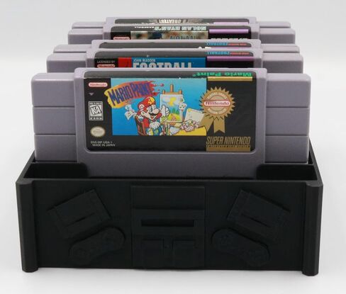 Game Holder for Super Nintendo (SNES) - Holds 8 Cartridges in Saudi Arabia
