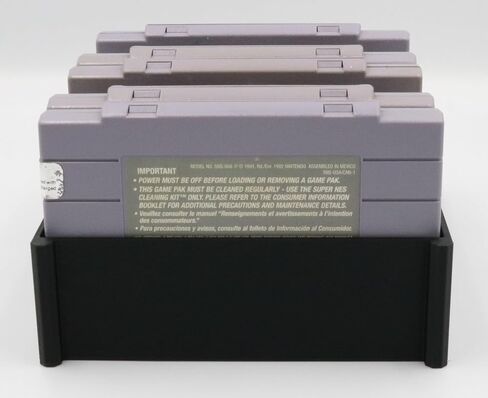 Game Holder for Super Nintendo (SNES) - Holds 8 Cartridges in Saudi Arabia
