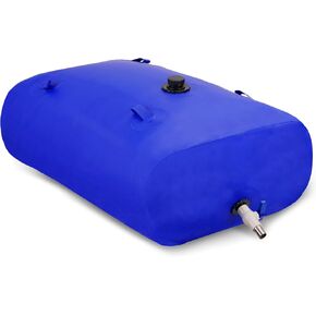 حاوية تخزين المثانة المائية القابلة للطي سعة 110 لتر/29 جالونًا - حقيبة مياه ناعمة ذات سعة كبيرة لمقاومة الجفاف والوقاية من الحرائق والمياه في حالات الطوارئ in Kuwait