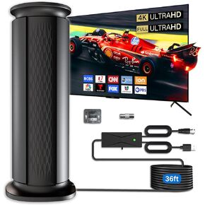 2025 Upgraded TV Antenna Up 2800+ Miles Range, Digital Best Antenna for Smart Tv Indoor/Outdoor 4k Local Channels, Amplified HDTV Antenna Long Range with Amplifier Signal Booster/Thic Cable (Large) in Saudi Arabia