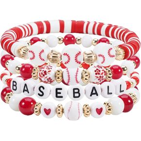 Basketball Soccer Volleyball Baseball Bracelet Accessories Gifts for Women Mom in Saudi Arabia
