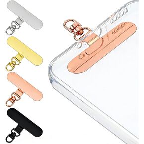 4 Packs Phone Tether Tab,Phone Lanyard Tab 360°Rotating Cellphone Lanyard Patch Metal Phones Tabs for Lanyards Compatible with Most Full-Coverage Protection Cases in Kuwait