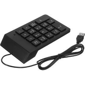لوحة مفاتيح رقمية سلكية بمنفذ USB مكونة من 19 مفتاحًا للمحاسبة المالية، ملحق لوحة أرقام ميكانيكية متوافق مع أجهزة الكمبيوتر المحمول وأجهزة الكمبيوتر المكتبية in Kuwait