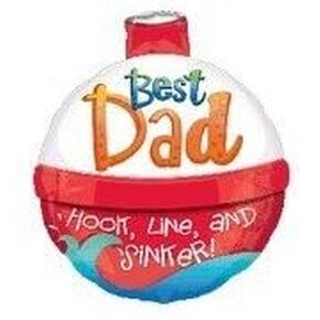 Best Dad Fishing Bobber 18" Mylar Balloon in Kuwait