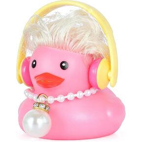BOZILY Gold Rubber Duck Car Dashboard Decorations with Cowboy Hat & Guitar - Squishy Stress Relief Decor for Car Accessories, Office Desk, Home Decor in Kuwait