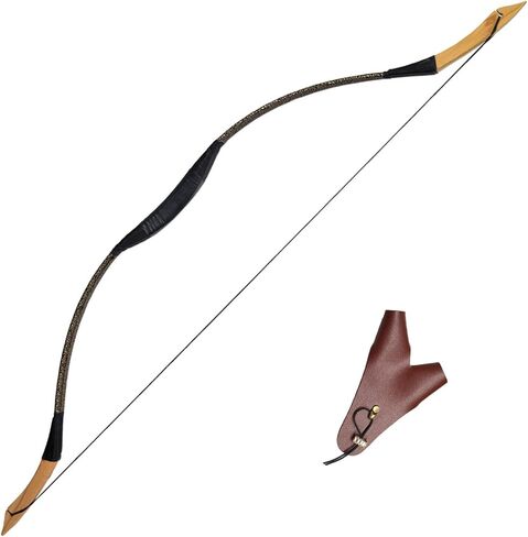 54'' Traditional Recurve Bow Horsebow Archery Hunting Handmade Longbow 20-50 lbs in Saudi Arabia