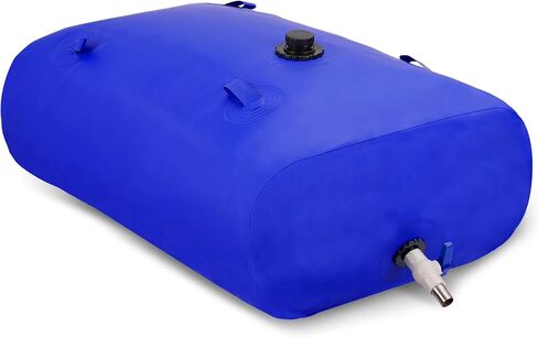 حاوية تخزين المثانة المائية القابلة للطي سعة 110 لتر/29 جالونًا - حقيبة مياه ناعمة ذات سعة كبيرة لمقاومة الجفاف والوقاية من الحرائق والمياه في حالات الطوارئ in Kuwait