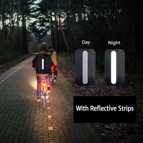 Backpack Cover 26-40L Reflective Dustproof Polyester Raincoat Adjustable Fit for Travel, Camping, Bicycling, Hiking Anti-Theft, Black in Saudi Arabia