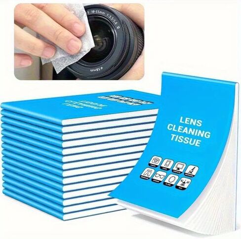 200 Sheets Lens Cleaning Tissue Paper Microscope Camera Lens Glasses Wipe Cleaning Paper Phone Screen Goggles Cleaner Tissue Dust Removal,4 Booklets in Saudi Arabia