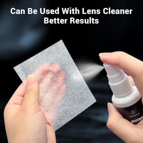 200 Sheets Lens Cleaning Tissue Paper Microscope Camera Lens Glasses Wipe Cleaning Paper Phone Screen Goggles Cleaner Tissue Dust Removal,4 Booklets in Saudi Arabia