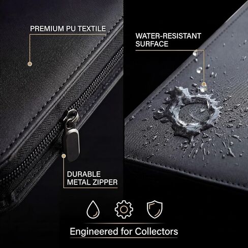 Toploader Binder - يحمل 360 بطاقة - 10 Toploaders + قفازات وملاقط - جيوب شبكية إضافية PSA - بطاقات تداول من 9 جيبات من 9 جيب للرياضة ، MTG ، TCG TOP TOP TRALTING CARDS in Saudi Arabia