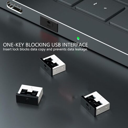 Keyless USB Port Block Anti Data Security Device for Laptop Desktop PC Metal Durability Construction Omputer USB Port Security Metal in Kuwait
