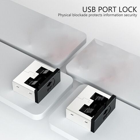 Keyless USB Port Block Anti Data Security Device for Laptop Desktop PC Metal Durability Construction Omputer USB Port Security Metal in Kuwait
