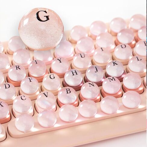 64 قطعة من مفاتيح لوحة المفاتيح لكتابة الأظافر الطويلة والألعاب، تتميز بنفس تصميم عين القط كما في فن الأظافر، متوافقة مع لوحات المفاتيح وأجهزة الكمبيوتر المحمولة (نصف الكرة الوردي) in Kuwait