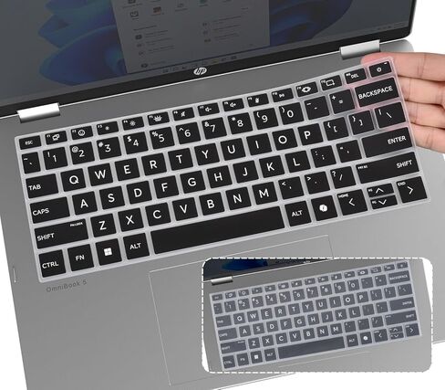 قطعتان من غطاء لوحة المفاتيح لجهاز الكمبيوتر المحمول 2026 2025 HP OmniBook Ultra Flip 2 في 1 من الجيل التالي AI PC 14 بوصة 14t-fh000 14-fh0047nr 14-fd0087nr، واقي الكمبيوتر المحمول HP EliteBook Ultra G1i 14 (غير مناسب لسلسلة OmniBook X) in Saudi Arabia