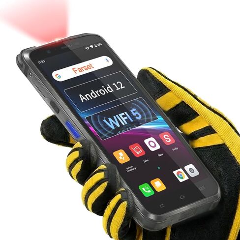 Farset G47 PDA Android Compatible with Honeywell N6603 Engine, Android 12 Barcode Scanner, 5.5 inch Touchscreen Mobile Computer, WiFi 5, 4G LTE, 64GB+6GB, IP67 Handheld Terminal for Logistics in Saudi Arabia