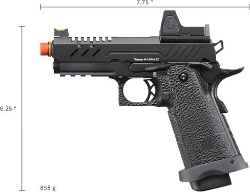 Vorsk Aluminum Airsoft Hi-Capa 3.8 Hi Capa Pro Gas Blowback Pistol w/Red Dot in Saudi Arabia