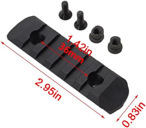 Single Aluminum Accessory Rail Set 3 5 7 9 11 13 Slots with 13 T-Nuts & Screws, 6 Wrench-Rounded Corner， P Rail Adapter Set in Saudi Arabia
