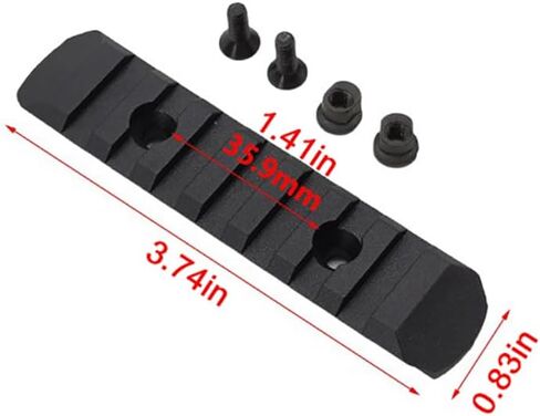 Single Aluminum Accessory Rail Set 3 5 7 9 11 13 Slots with 13 T-Nuts & Screws, 6 Wrench-Rounded Corner， P Rail Adapter Set in Saudi Arabia