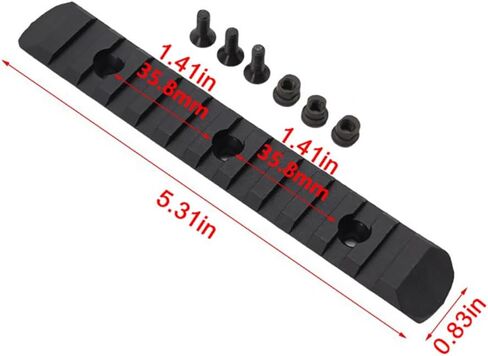 Single Aluminum Accessory Rail Set 3 5 7 9 11 13 Slots with 13 T-Nuts & Screws, 6 Wrench-Rounded Corner， P Rail Adapter Set in Saudi Arabia