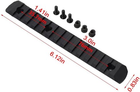 Single Aluminum Accessory Rail Set 3 5 7 9 11 13 Slots with 13 T-Nuts & Screws, 6 Wrench-Rounded Corner， P Rail Adapter Set in Saudi Arabia