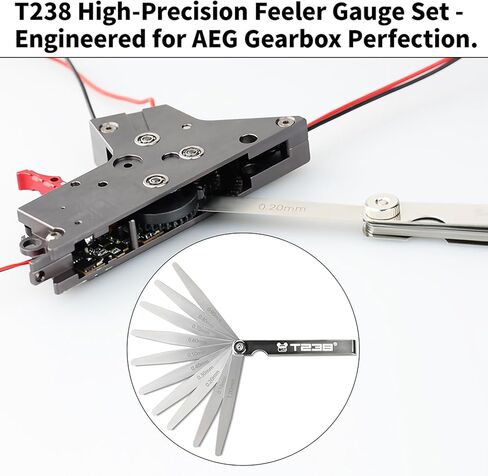 High-Precision Feeler Gauge Set for AEG Piston，Airsoft Spiral Gear Set (0.1-1 mm) in Kuwait