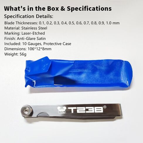 High-Precision Feeler Gauge Set for AEG Piston，Airsoft Spiral Gear Set (0.1-1 mm) in Kuwait