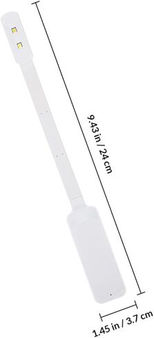 مشبك ضوء كتاب LED قابل لإعادة الشحن من Sewroro، مصباح قراءة أبيض محمول مع ميزة راحة العين، شحن USB، سطوع قابل للتعديل للاستخدام في السكن والسفر in Kuwait