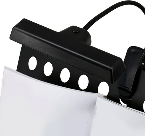 Toyvian LED Clip Reading Lamp for Music Stand, USB Rechargeable Eye Protection Clip-on Light with 10-led Single Arm for Piano, Guitar, Bedside and Night Studying in Saudi Arabia