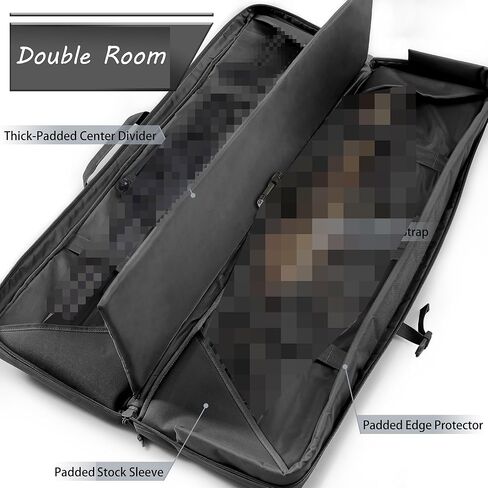 حقيبة REEBOW GEAR التكتيكية مزدوجة طويلة المدى في الهواء الطلق حقيبة نقل متعددة الوظائف أسود/تان 36/42/46 بوصة in Kuwait