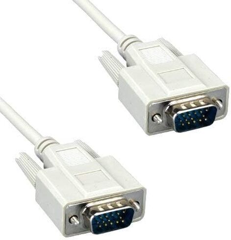 Kentek 6 أقدام FT قياسي VGA HD15 ذكر إلى ذكر M/M كابل فيديو سلك 28 AWG مصبوب لجهاز الكمبيوتر ماك شاشة التلفاز المعدات القديمة 14C 14 دبوس رمادي in Saudi Arabia