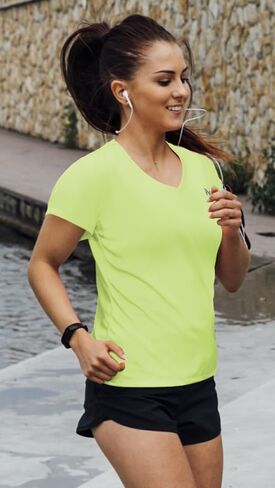 Women's Short Sleeve T-Shirts UPF 50+ Sun Protection Shirts Dry Fit Athletic Top Moisture Wicking Running Hiking Yoga in Saudi Arabia