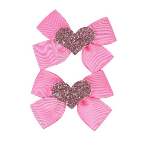 Red Heart Bow Hair Clip Valentines Hair Bow Hair Clips Hair Accessory for Baby Women Girls Valentine Headband ZFJ45 (Polka Dot Heart Set) in Saudi Arabia