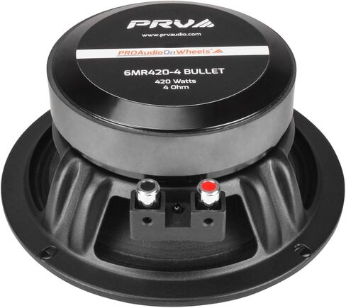 PRV AUDIO 1080 Watts Bundle 2X 6.5 Midrange Speakers 420 Watts, 4 Ohm + 2X Super Tweeters TW500Ti-4 120 Watts, 4 Ohm for Car Audio Systems (2 Speakers, 2 Tweeters) in Saudi Arabia