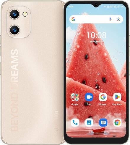 الهاتف الخليوي UMIDIGI G1 ، Android12 غير مؤمن بالهاتف الخلوي ، هاتف محمول مزدوج SIM 4G LTE ، 3+32 جيجابايت 256G قابلة للتوسيع ، 6.52 "HD+، 5150mAh ، GSM Unlocked in Kuwait