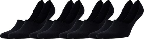 جوارب قطنية بدون عرض - غير مرئية في الأحذية المسطحة والأحذية بدون كعب - جوارب رياضية كاجوال مع مقابض مضادة للانزلاق للرجال والنساء - عبوة من 4 قطع in Kuwait