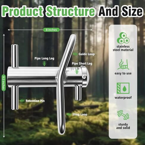 Port-A-Wrap | Compact Stainless Steel Rope Friction Device for Tree Work – Safely Lower Heavy Wood in a Controlled Manner in Saudi Arabia