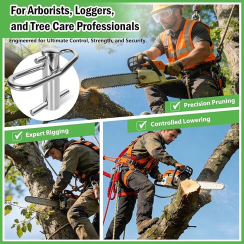 Port-A-Wrap | Compact Stainless Steel Rope Friction Device for Tree Work – Safely Lower Heavy Wood in a Controlled Manner in Saudi Arabia