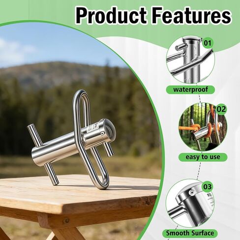 Port-A-Wrap | Compact Stainless Steel Rope Friction Device for Tree Work – Safely Lower Heavy Wood in a Controlled Manner in Saudi Arabia
