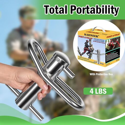 Port-A-Wrap | Compact Stainless Steel Rope Friction Device for Tree Work – Safely Lower Heavy Wood in a Controlled Manner in Saudi Arabia