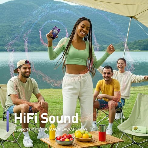 مشغل MP3 AGPTEK مقاس 5 بوصات بسعة 128 جيجابايت مع بلوتوث وواي فاي، شاشة T09 تعمل باللمس Andriod 13 مشغل موسيقى مع Spotify، Audible، YouTube، سعة تصل إلى 1 تيرابايت in Saudi Arabia